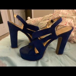 Royal blue heels